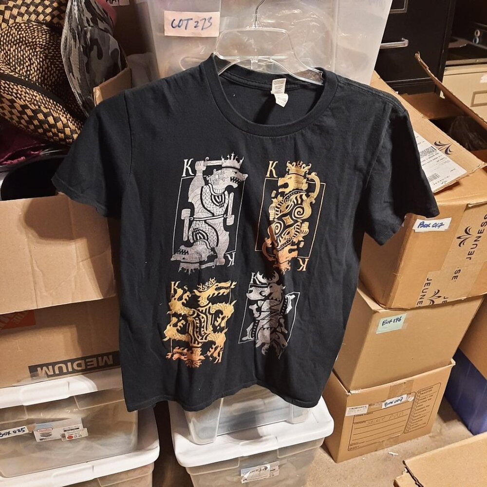 NEW ! Vintage Anvil Men T Shirt Y2K Game of Thrones "Houses" Size M